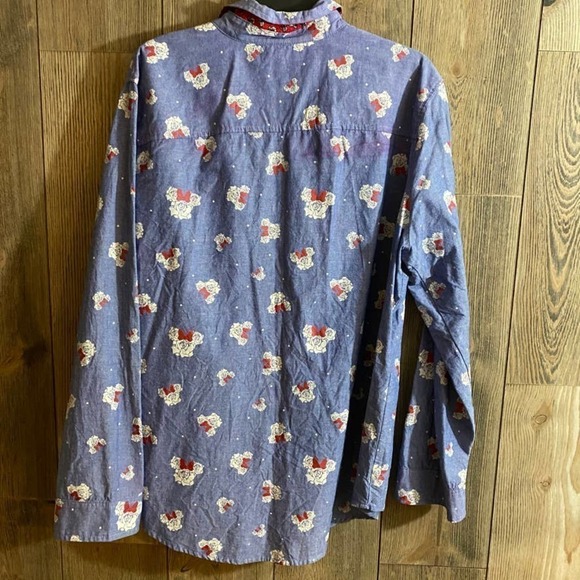 DISNEY Parks Minnie Roses Button Down Top XL - Picture 6 of 8